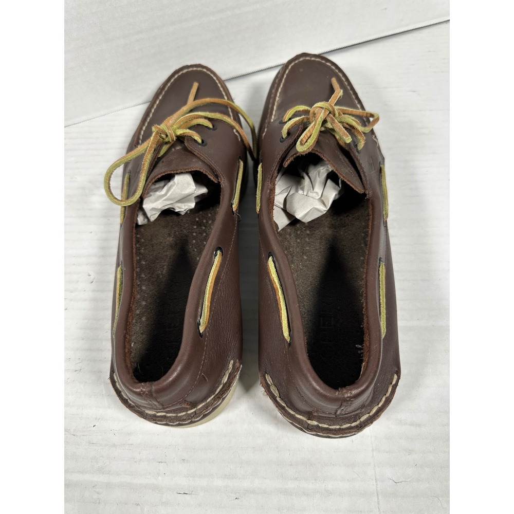 Sperry Top-Sider Mens 14M Brown Leather Authentic Original Boat Shoes 0195115 - Picture 12 of 16